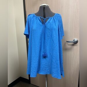 Lane Bryant Vibrant Blue Tunic Top